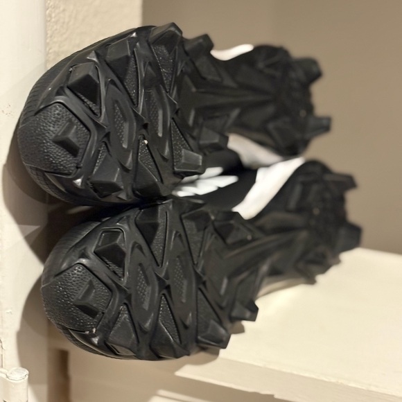 Adidas Adizero Impact.2 Youth Size 5.5 Black White Football Cleats IF5108 - Picture 9 of 10